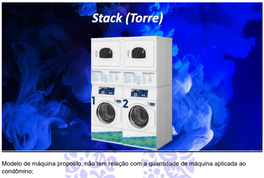 Máquinas de Lavar e Secar OMO - Modelo Torre (Stack)